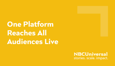 One Platform Reaches All Audiences Live
