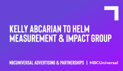 Kelly Abcarian to Helm Measurement & Impact Group for NBCUniversal Advertising & Partnerships
