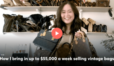 Esta mujer de 29 años gastó $15,000 en una actividad paralela vendiendo bolsos de diseñador vintage; ahora su negocio gana $55,000 a la semana (Inglés)